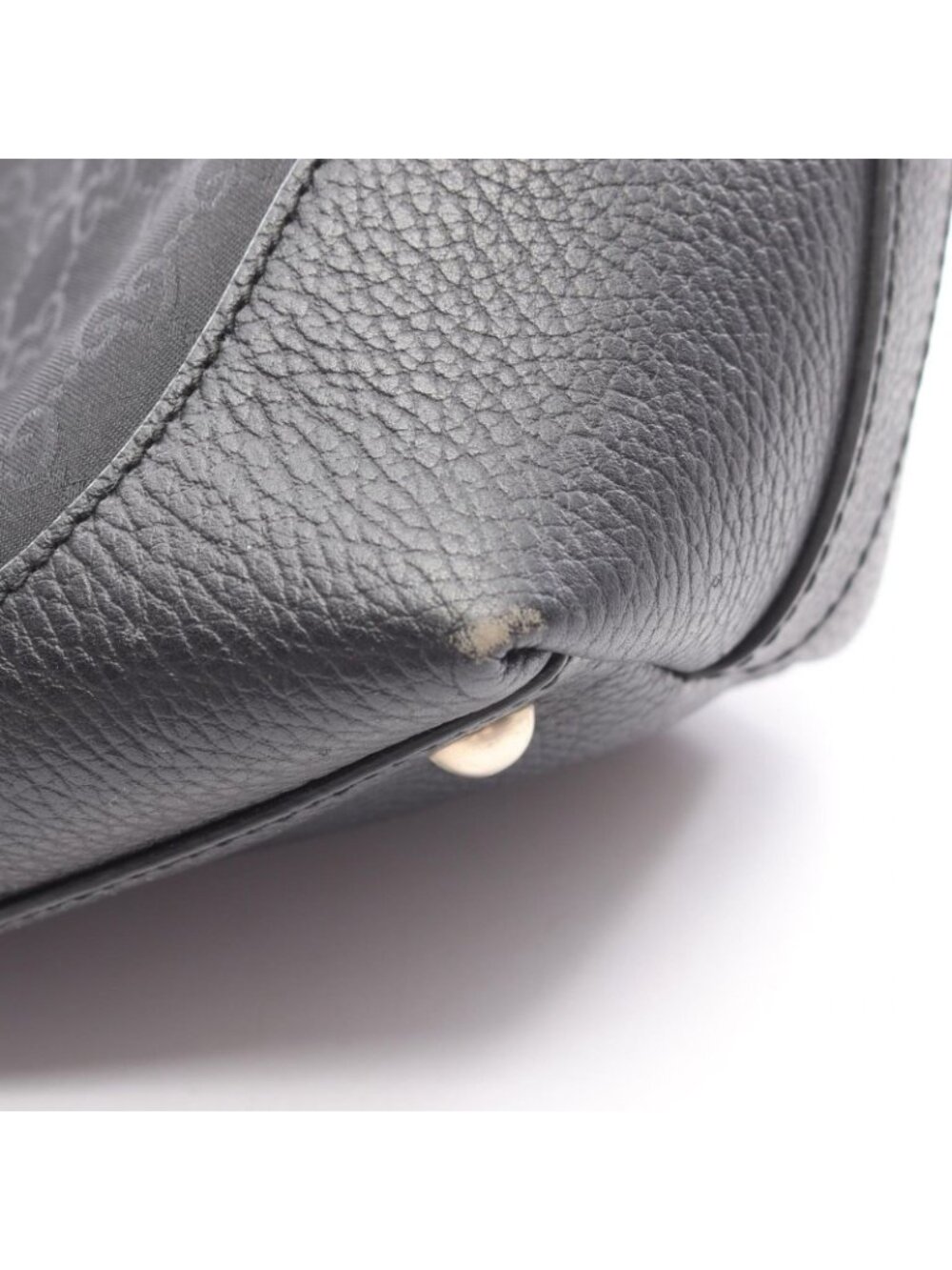 Gucci Tote GG Pattern Black Nylon Leather - Picture 10 of 11
